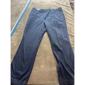 Dockers Pants Mens 38x32 Navy Blue Khaki Flat‎ Front AU Auburn War Eagle Logo